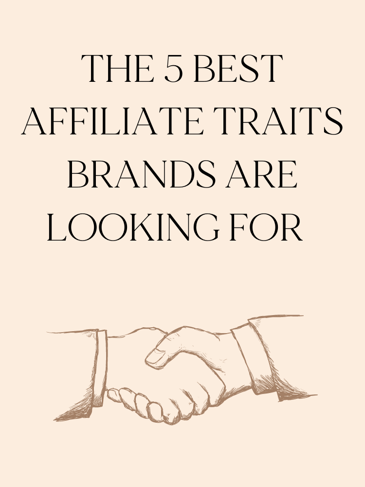 best affiliate traits post title with drawing of handshake