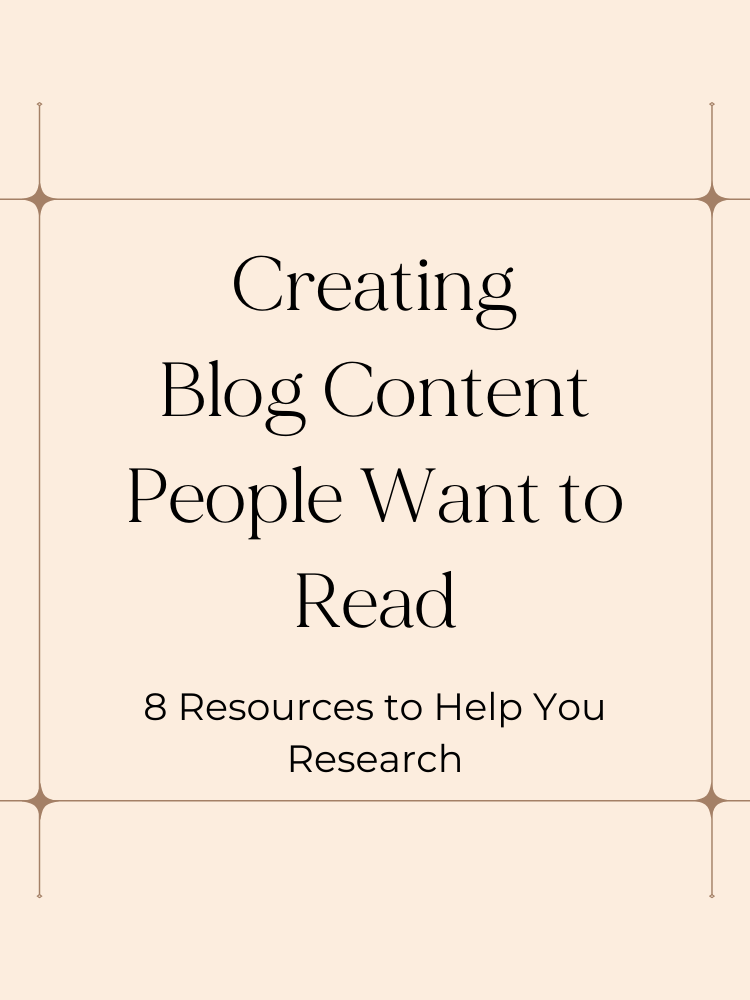 blog content people want to read hero image, beige background with black lettering