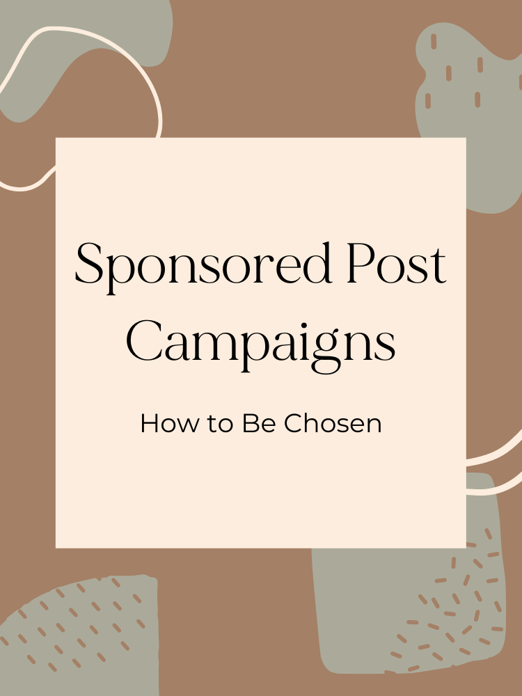 sponsored post campaigns how to be chosen graphic with multiple brand colors